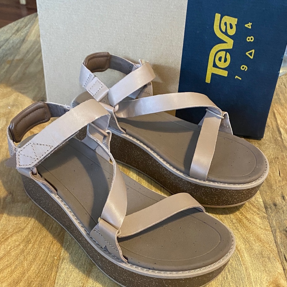 Teva Women's Madera Platform Sandals Tiger’s Eye NIB